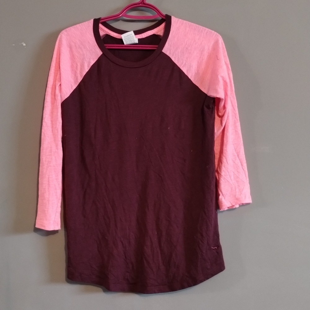 VS Pink Baseball Tee